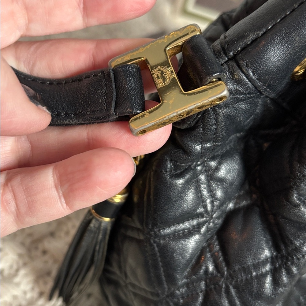 Authenticated Excellent Condition Mcm Vintage Bla… - image 5